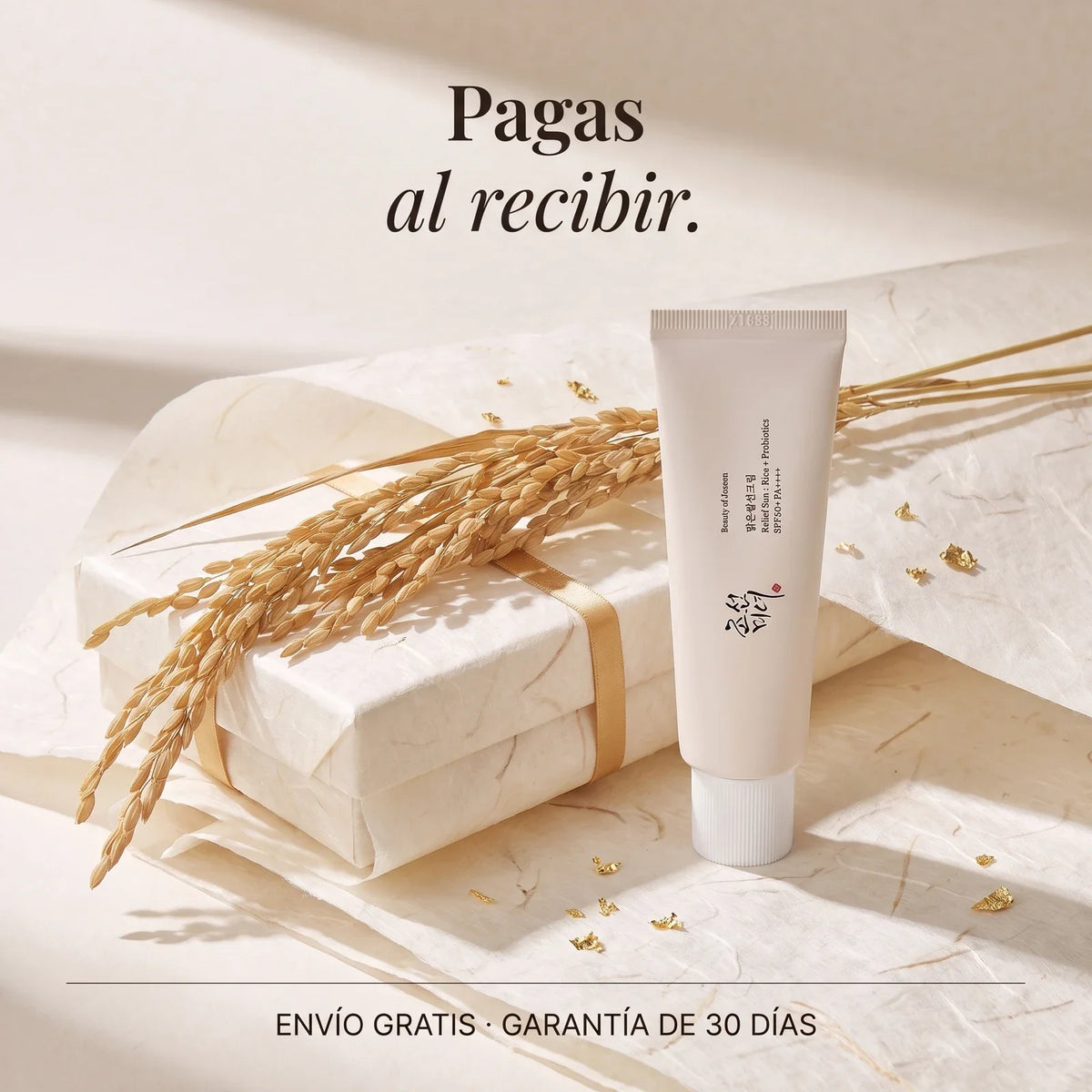 Pagas al recibir, envío gratis y garantía de 30 días