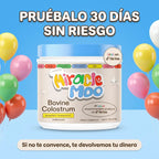Frasco de Miracle Moo con el mensaje: pruébalo 30 días sin riesgo, si no te convence te devolvemos tu dinero