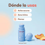 Dónde se usa el roll-on: axilas, zona íntima y piernas