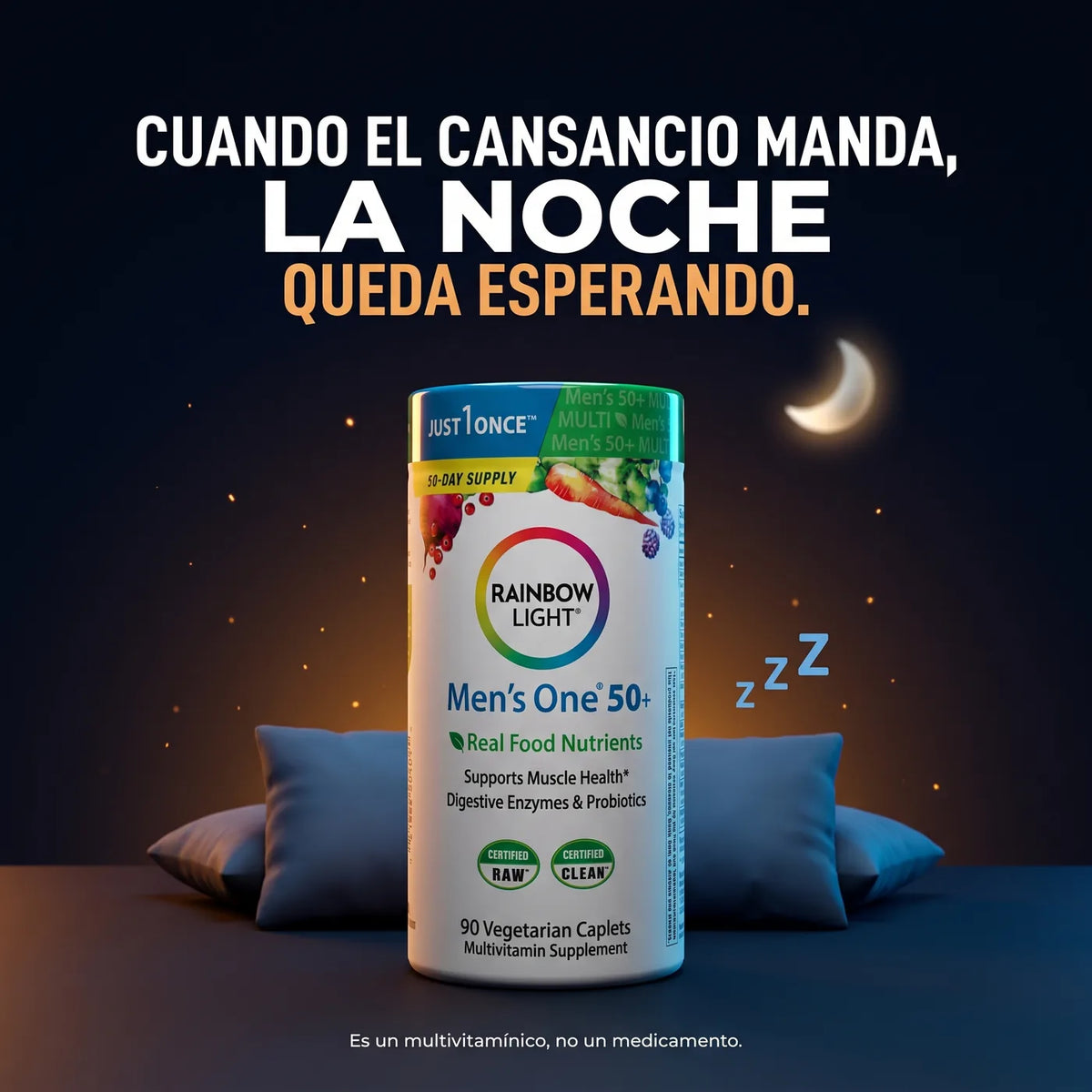 Rainbow Light Men's One 50+ - la noche