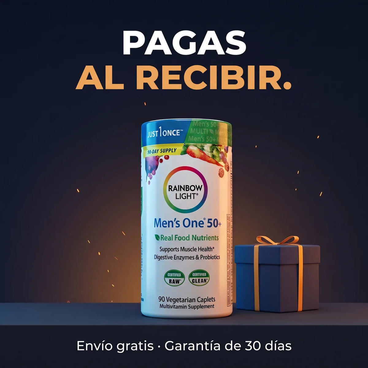 Rainbow Light Men's One 50+ - pagas al recibir
